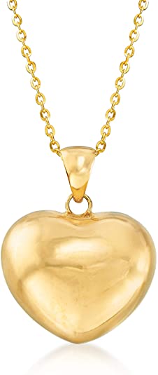 18k gold heart pendant